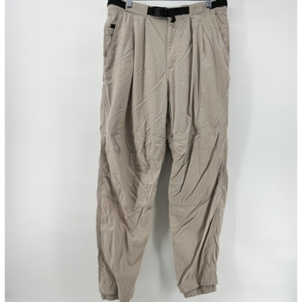 The North Face Mens L Khaki Tan Belted Cordura Supplex Nylon Hiking Pants
